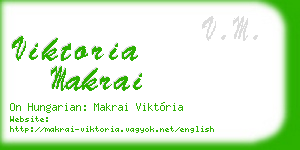 viktoria makrai business card